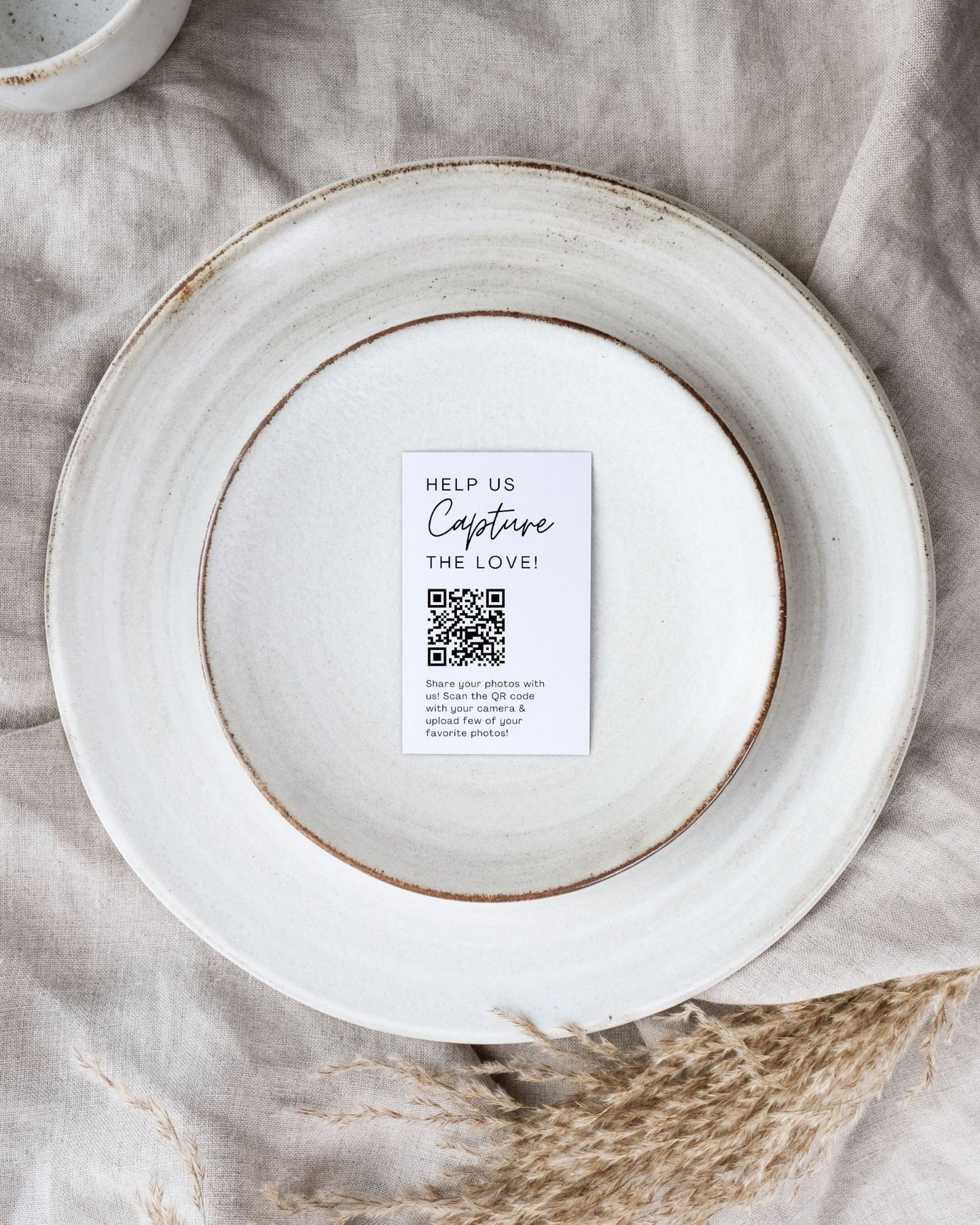 Together Forever: Wedding Photo Collection QR Code - Take Away Business Card