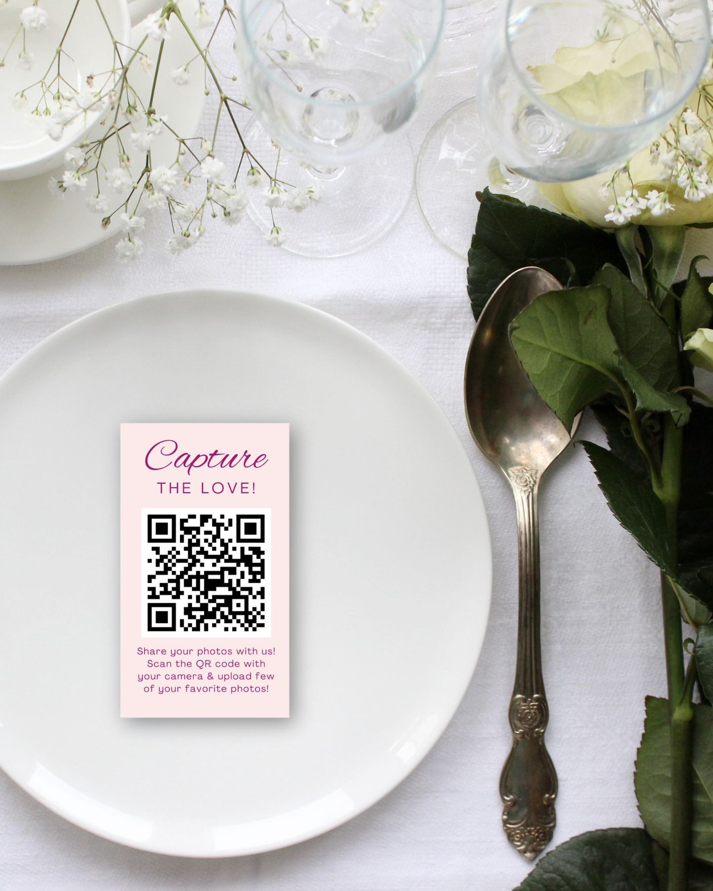 Forever Remembered: Take Away Business Card for Wedding Guests Photo Collection